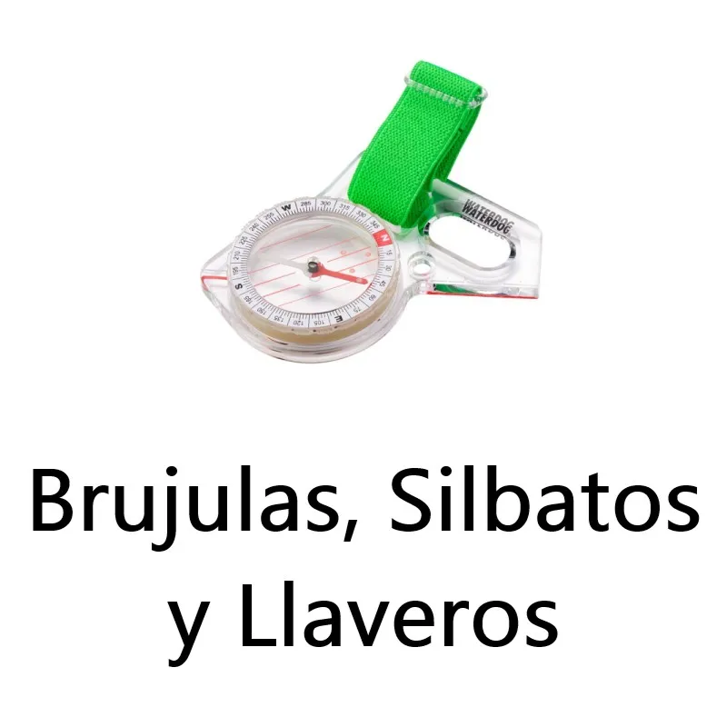 Brujulas Silbatos y Llaveros